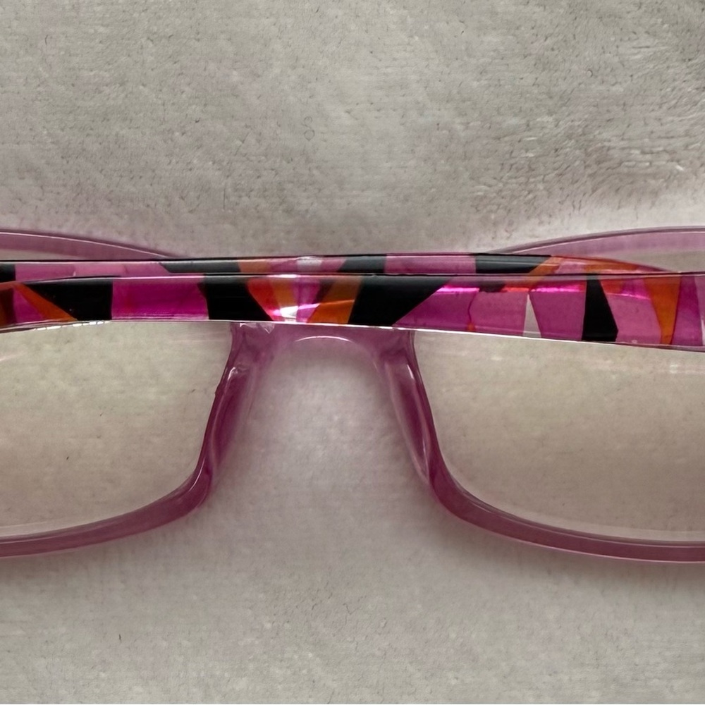 Pink Patterned Eyeglasses - Picture 2 of 15